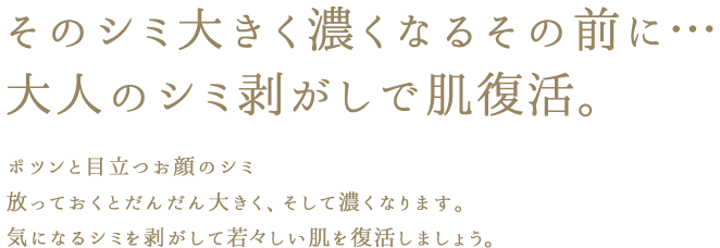 那珂川で唯一のシミの緩和が出来るサロン!ハーブとシミケアの最強の組合せで症例多数!!和漢ハーブピーリングBiopeel特薦サロン!!